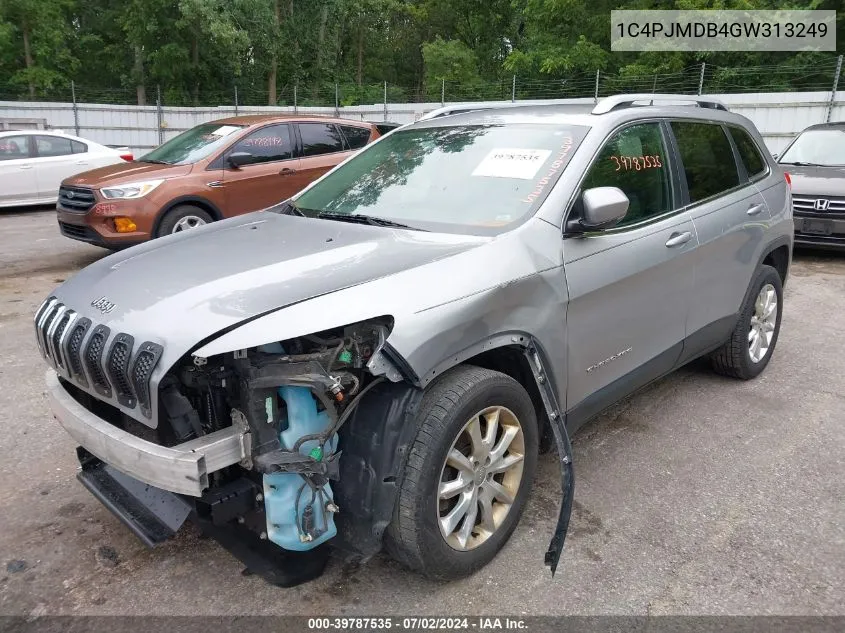 1C4PJMDB4GW313249 2016 Jeep Cherokee Limited