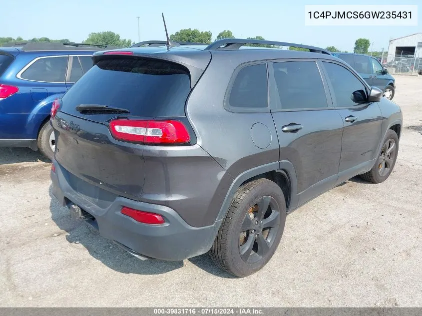 1C4PJMCS6GW235431 2016 Jeep Cherokee Altitude