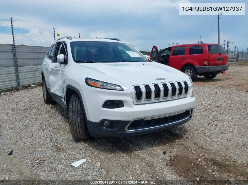 2016 Jeep Cherokee Limited VIN: 1C4PJLDS1GW127937 Lot: 39847291