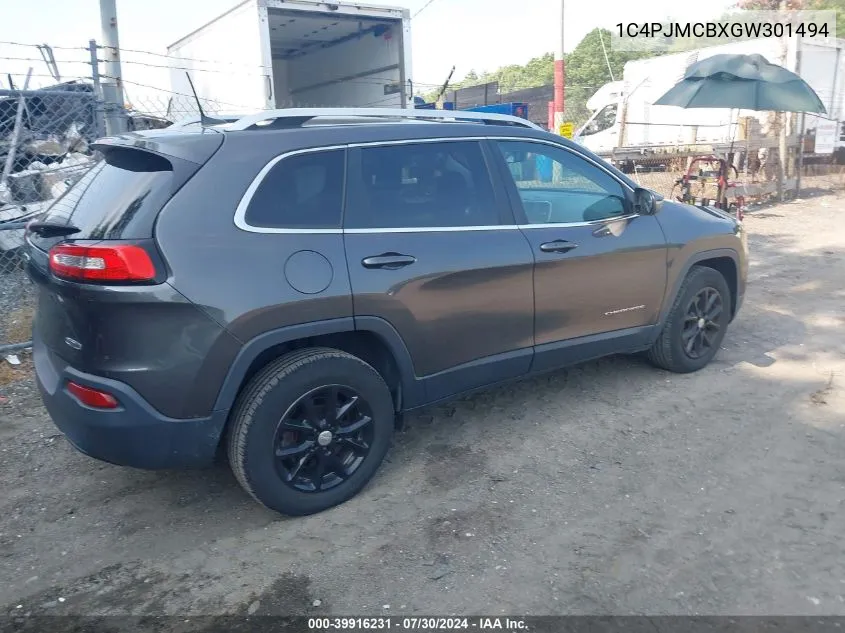 1C4PJMCBXGW301494 2016 Jeep Cherokee Latitude