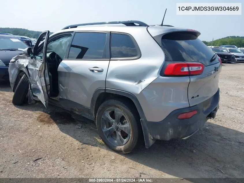 1C4PJMDS3GW304669 2016 Jeep Cherokee Limited