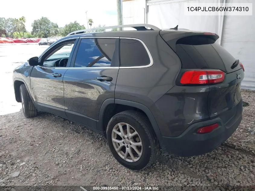 1C4PJLCB6GW374310 2016 Jeep Cherokee Latitude