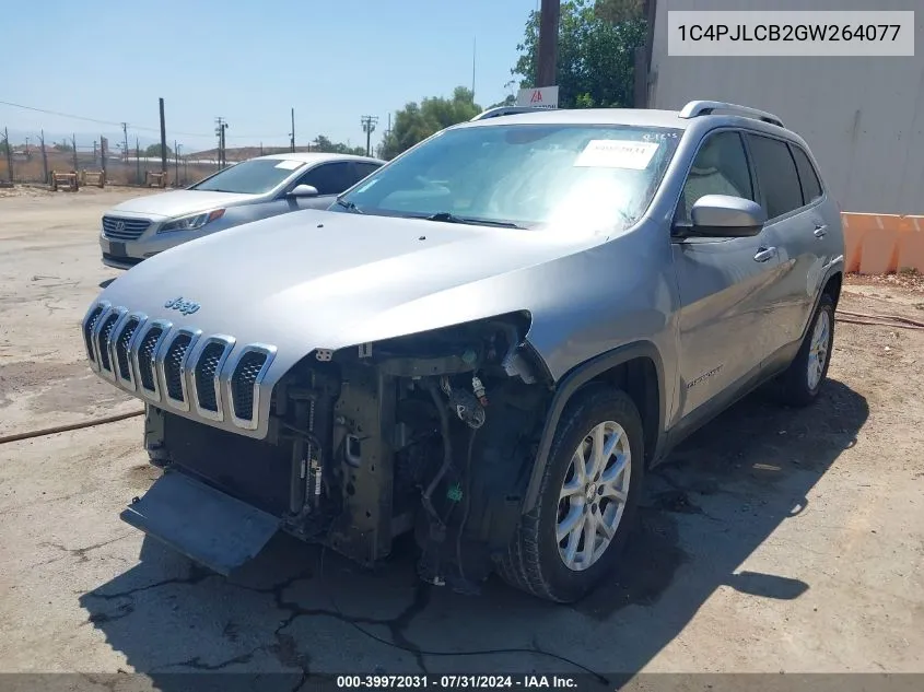 2016 Jeep Cherokee Latitude VIN: 1C4PJLCB2GW264077 Lot: 39972031