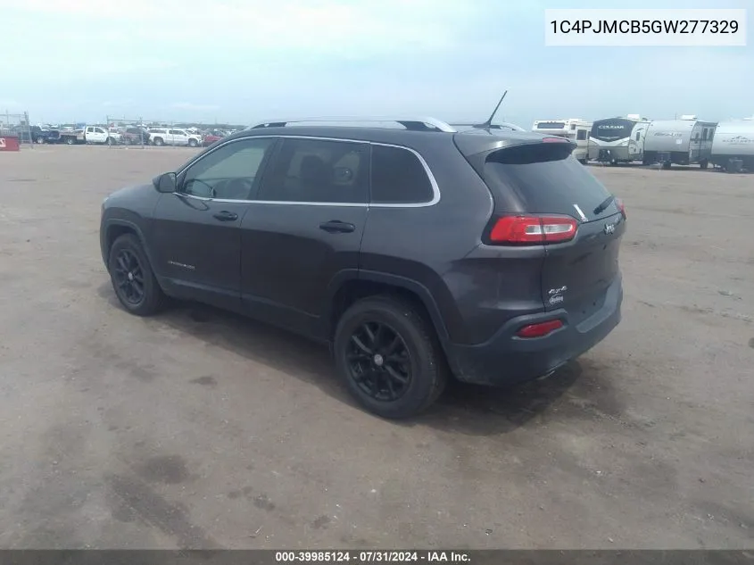 2016 Jeep Cherokee Latitude VIN: 1C4PJMCB5GW277329 Lot: 39985124