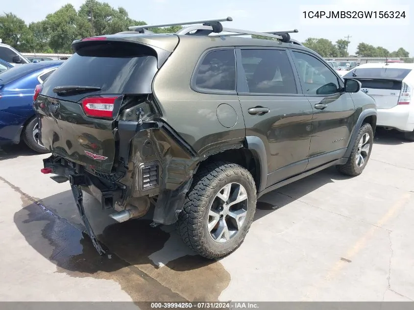 1C4PJMBS2GW156324 2016 Jeep Cherokee Trailhawk