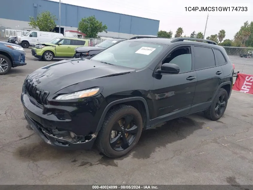 2016 Jeep Cherokee Altitude VIN: 1C4PJMCS1GW174733 Lot: 40024899