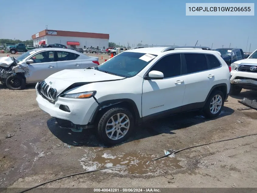 1C4PJLCB1GW206655 2016 Jeep Cherokee Latitude