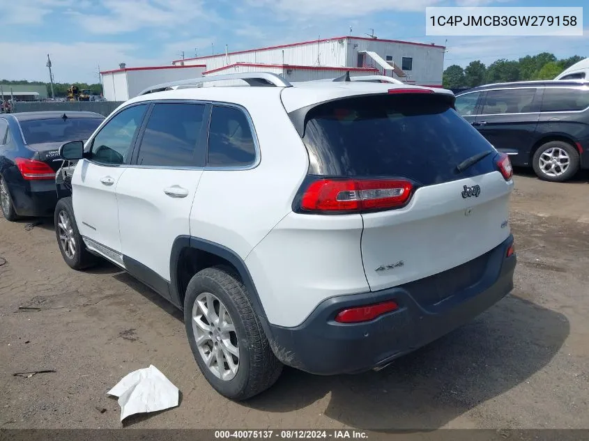 1C4PJMCB3GW279158 2016 Jeep Cherokee Latitude