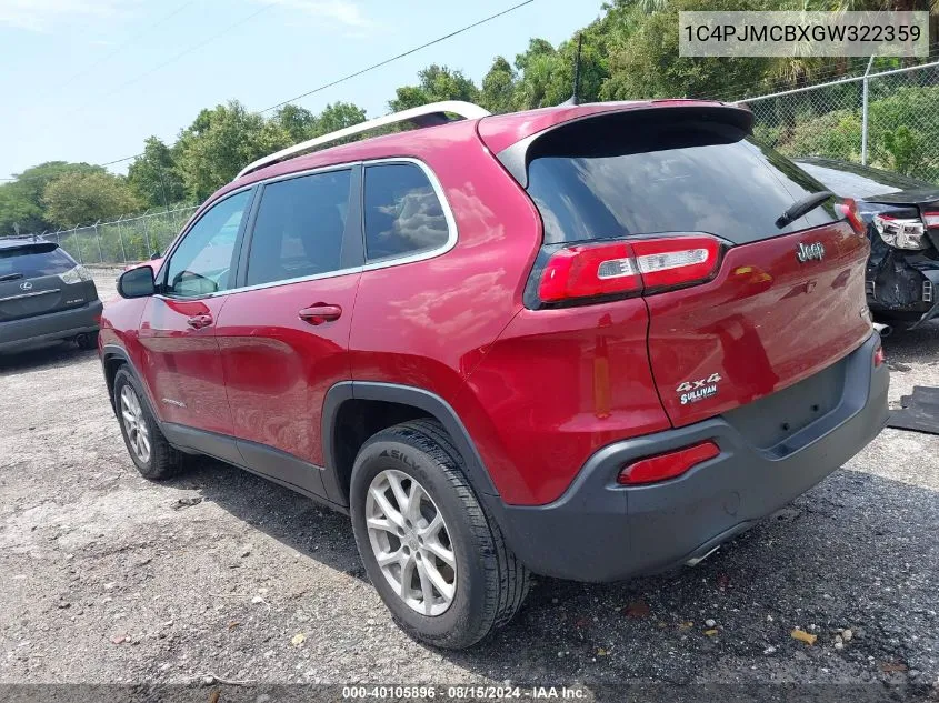 1C4PJMCBXGW322359 2016 Jeep Cherokee Latitude