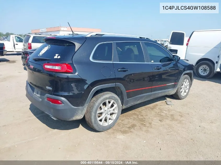 1C4PJLCS4GW108588 2016 Jeep Cherokee Latitude