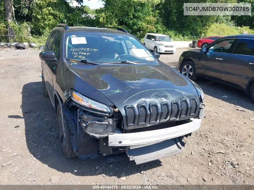 2016 Jeep Cherokee High Altitude VIN: 1C4PJMDB7GW300785 Lot: 40144375