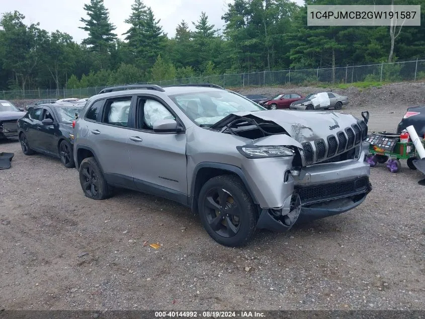 2016 Jeep Cherokee Altitude VIN: 1C4PJMCB2GW191587 Lot: 40144992