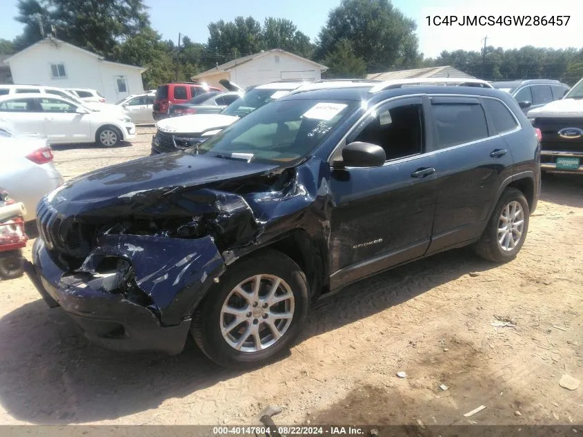 2016 Jeep Cherokee Latitude VIN: 1C4PJMCS4GW286457 Lot: 40147804