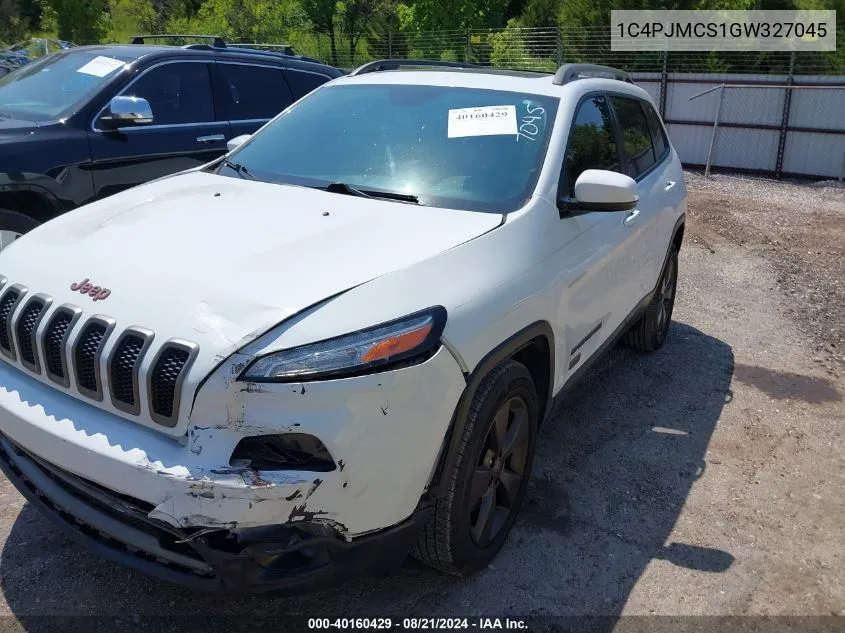 2016 Jeep Cherokee 75Th Anniversary VIN: 1C4PJMCS1GW327045 Lot: 40160429