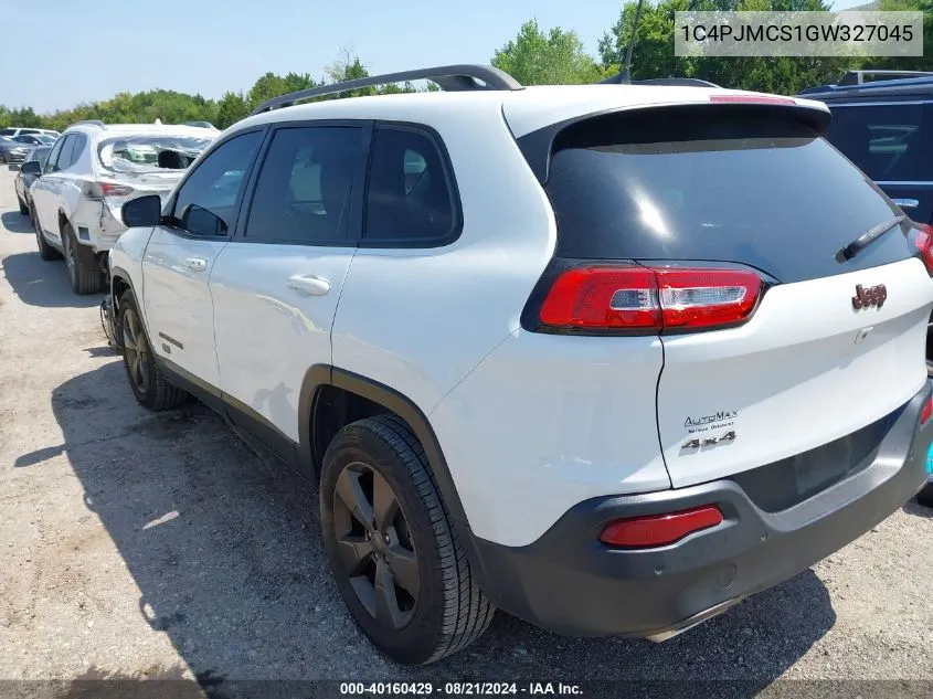 2016 Jeep Cherokee 75Th Anniversary VIN: 1C4PJMCS1GW327045 Lot: 40160429