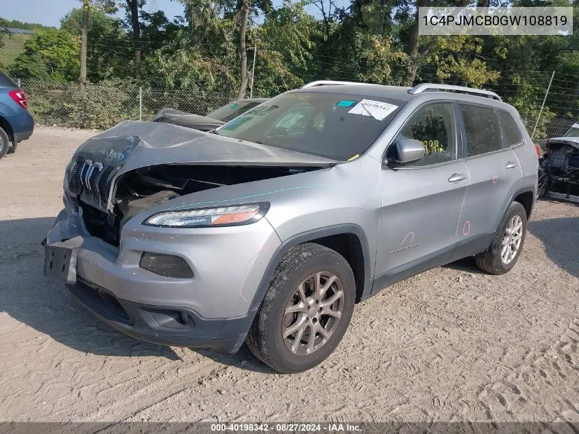 2016 Jeep Cherokee Latitude VIN: 1C4PJMCB0GW108819 Lot: 40198342