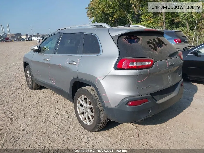 1C4PJMCB0GW108819 2016 Jeep Cherokee Latitude