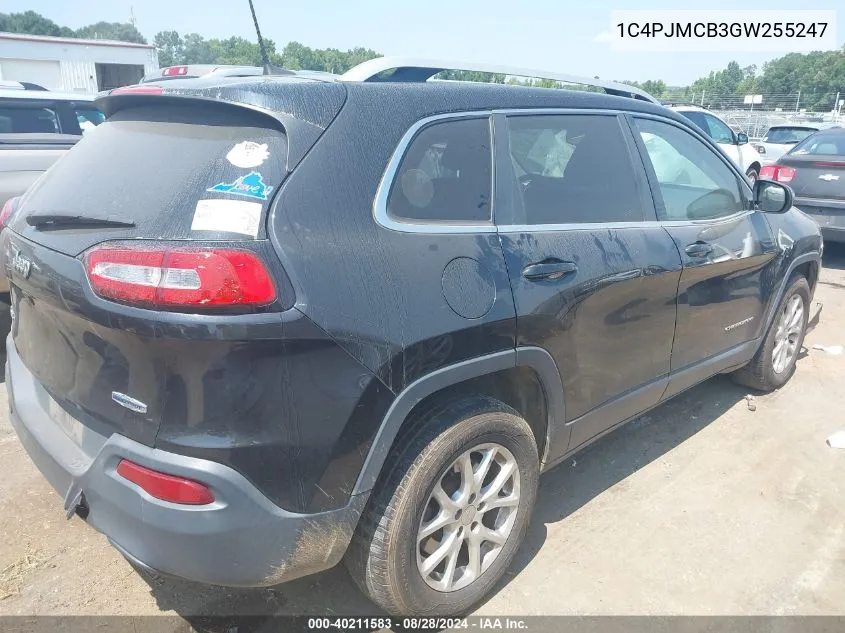 2016 Jeep Cherokee Latitude VIN: 1C4PJMCB3GW255247 Lot: 40211583