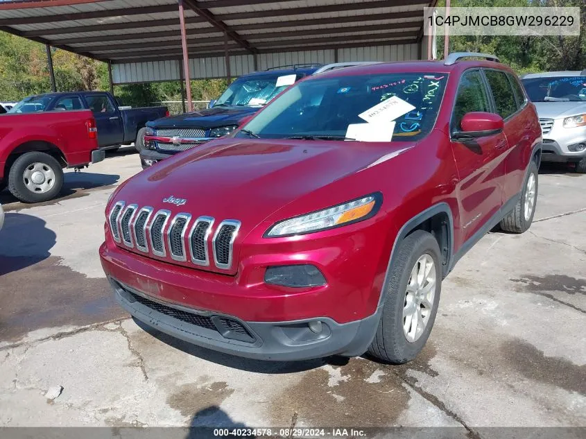 2016 Jeep Cherokee Latitude VIN: 1C4PJMCB8GW296229 Lot: 40234578