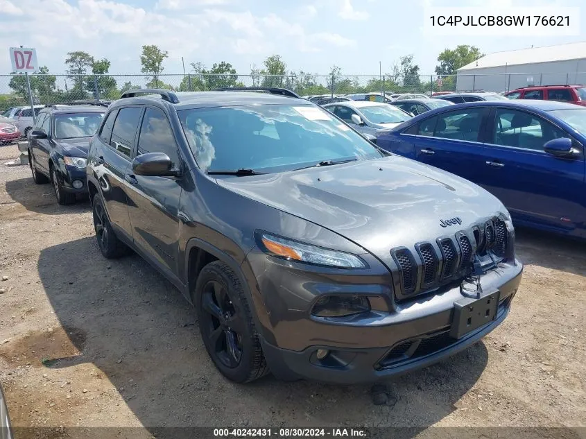 2016 Jeep Cherokee Altitude VIN: 1C4PJLCB8GW176621 Lot: 40242431