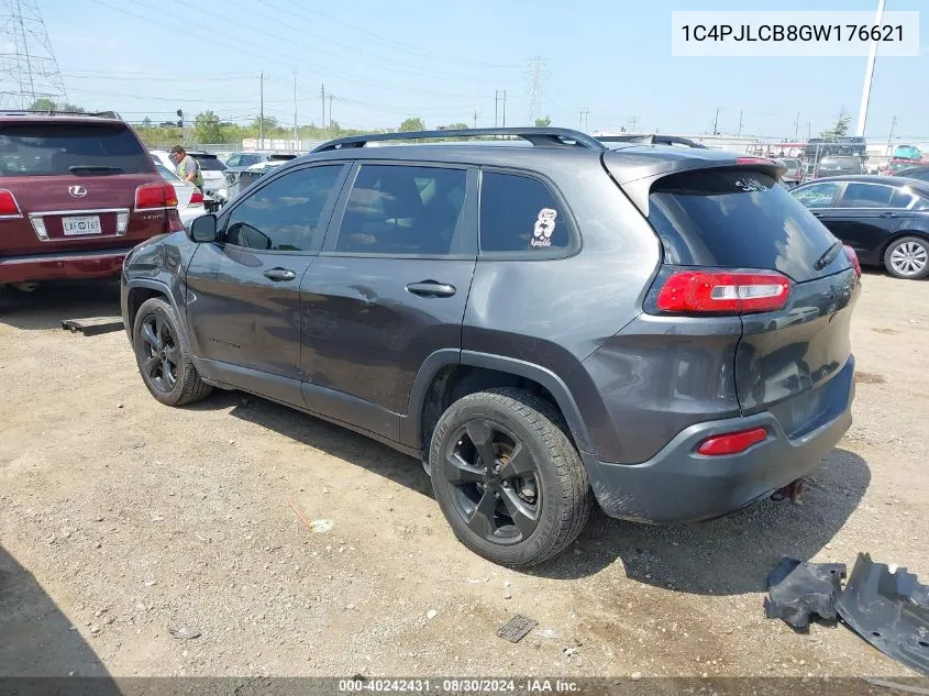 2016 Jeep Cherokee Altitude VIN: 1C4PJLCB8GW176621 Lot: 40242431