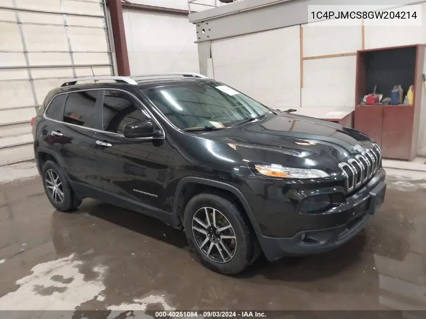 1C4PJMCS8GW204214 2016 Jeep Cherokee Latitude