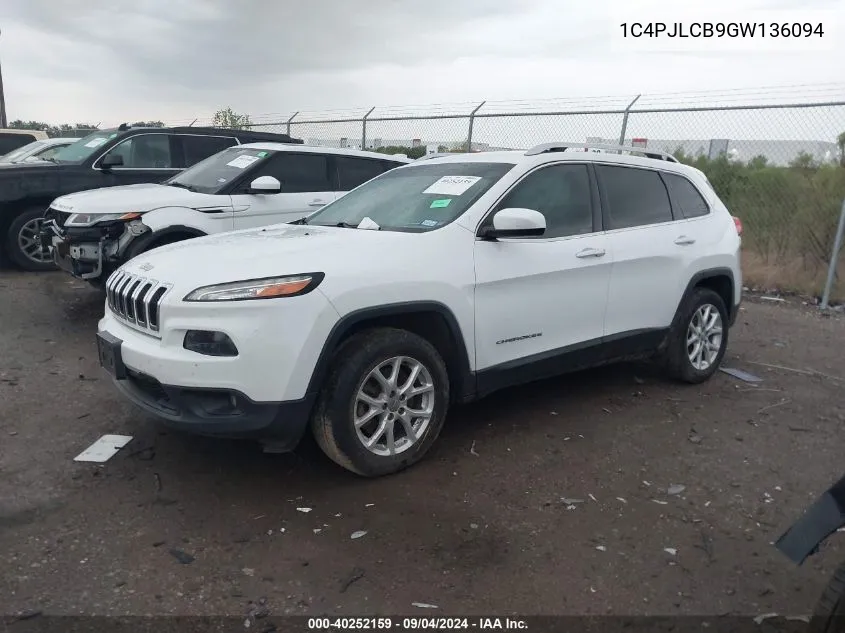 2016 Jeep Cherokee Latitude VIN: 1C4PJLCB9GW136094 Lot: 40252159