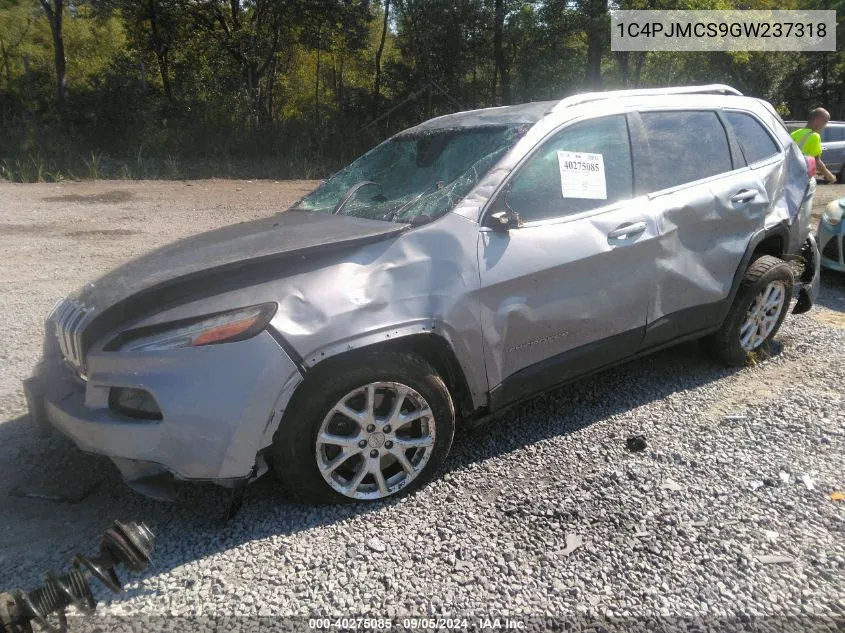 2016 Jeep Cherokee Latitude VIN: 1C4PJMCS9GW237318 Lot: 40275085