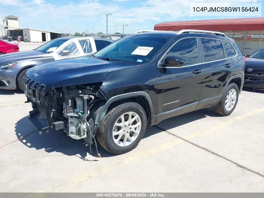 2016 Jeep Cherokee Latitude VIN: 1C4PJMCS8GW156424 Lot: 40276478