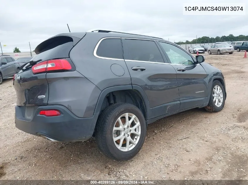 2016 Jeep Cherokee Latitude VIN: 1C4PJMCS4GW13074 Lot: 40289126