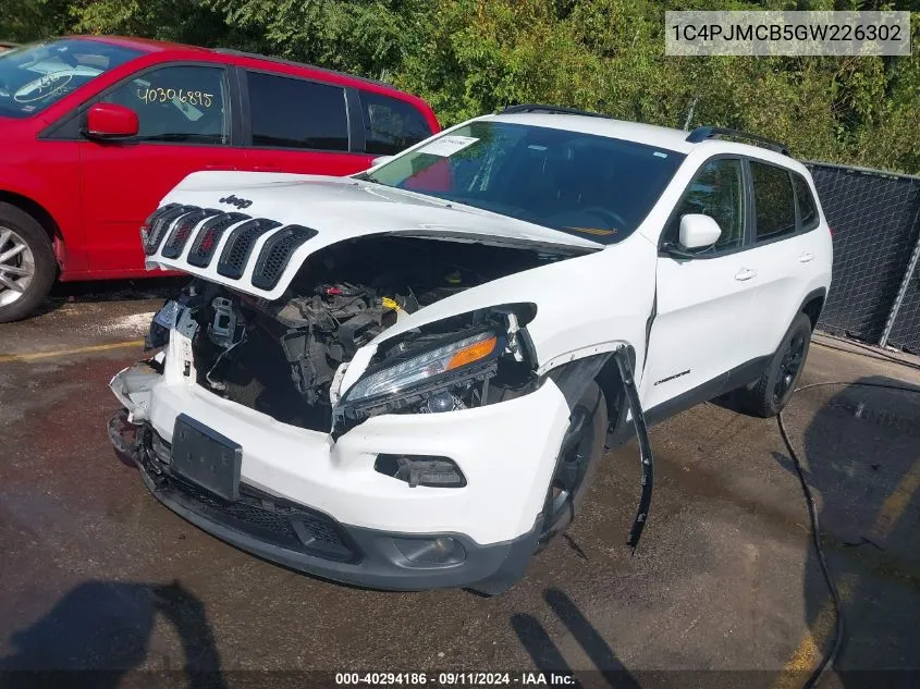 2016 Jeep Cherokee Altitude VIN: 1C4PJMCB5GW226302 Lot: 40294186