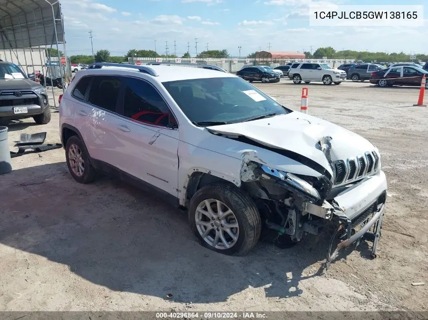 2016 Jeep Cherokee Latitude VIN: 1C4PJLCB5GW138165 Lot: 40296864