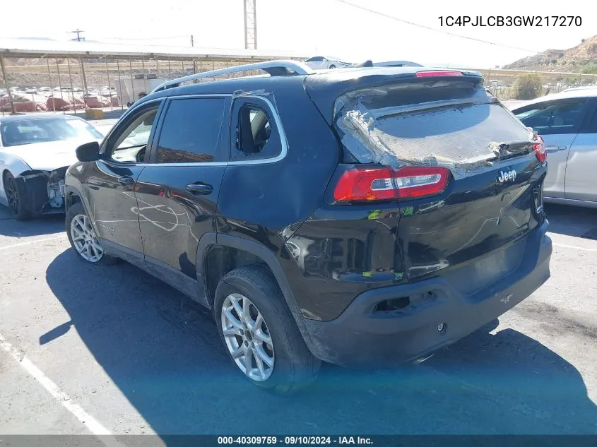 2016 Jeep Cherokee Latitude VIN: 1C4PJLCB3GW217270 Lot: 40309759