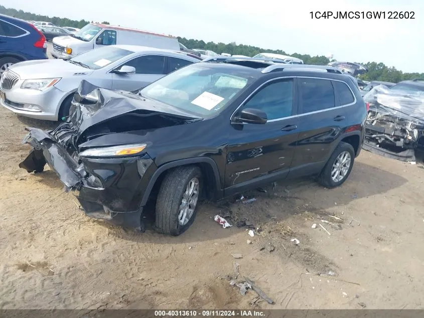 2016 Jeep Cherokee Latitude VIN: 1C4PJMCS1GW122602 Lot: 40313610