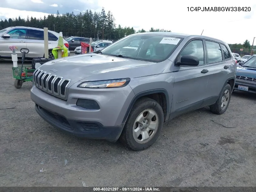 1C4PJMAB8GW338420 2016 Jeep Cherokee Sport