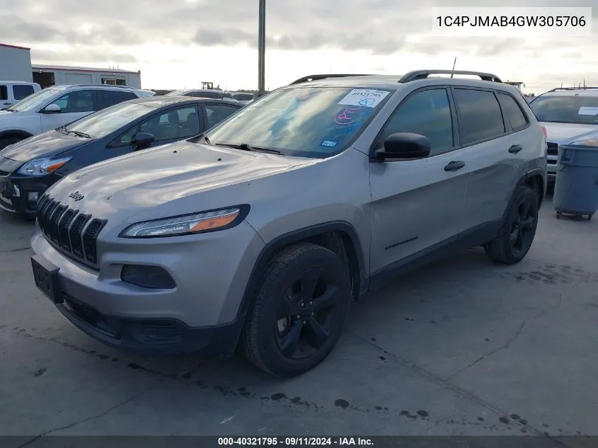 1C4PJMAB4GW305706 2016 Jeep Cherokee Sport