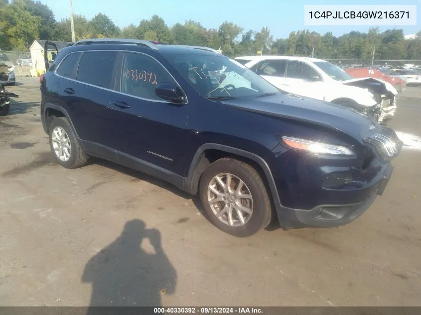 1C4PJLCB4GW216371 2016 Jeep Cherokee Latitude