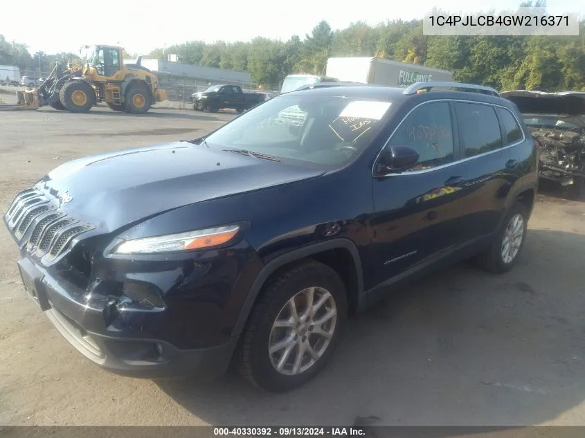 2016 Jeep Cherokee Latitude VIN: 1C4PJLCB4GW216371 Lot: 40330392