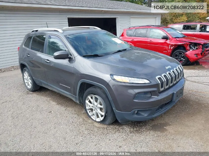 2016 Jeep Cherokee Latitude VIN: 1C4PJLCB6GW208322 Lot: 40333126