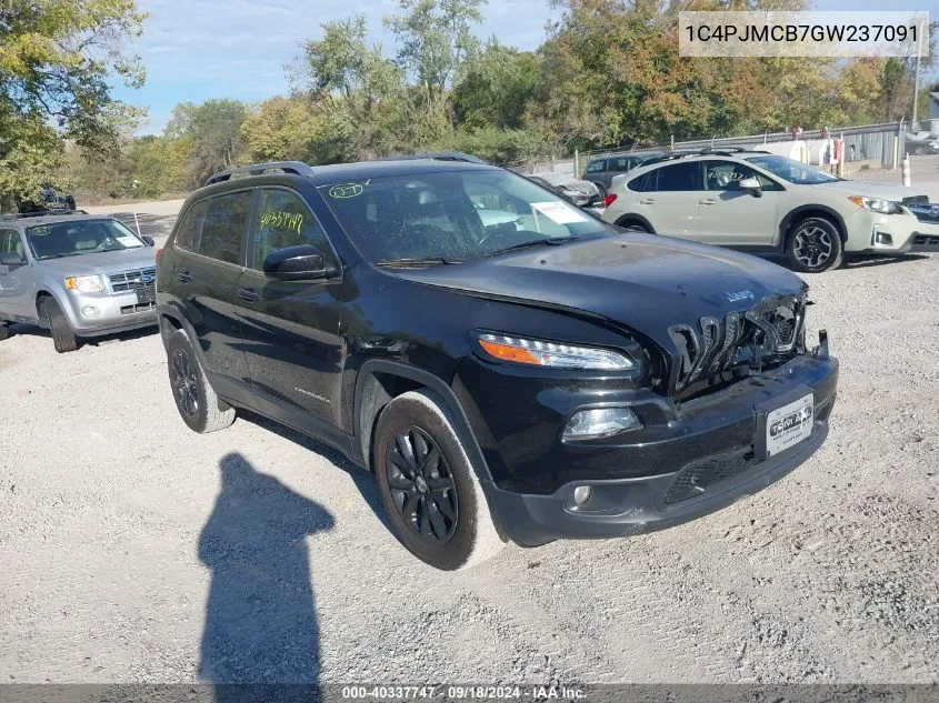 2016 Jeep Cherokee Latitude VIN: 1C4PJMCB7GW237091 Lot: 40337747