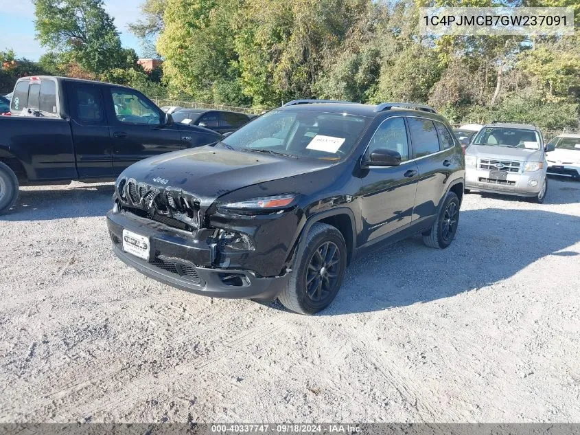 2016 Jeep Cherokee Latitude VIN: 1C4PJMCB7GW237091 Lot: 40337747