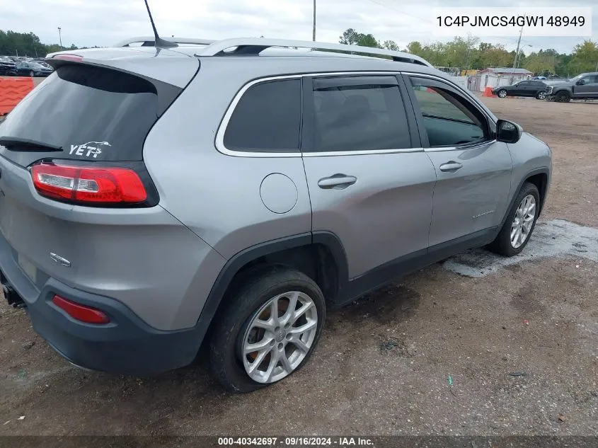 1C4PJMCS4GW148949 2016 Jeep Cherokee Latitude