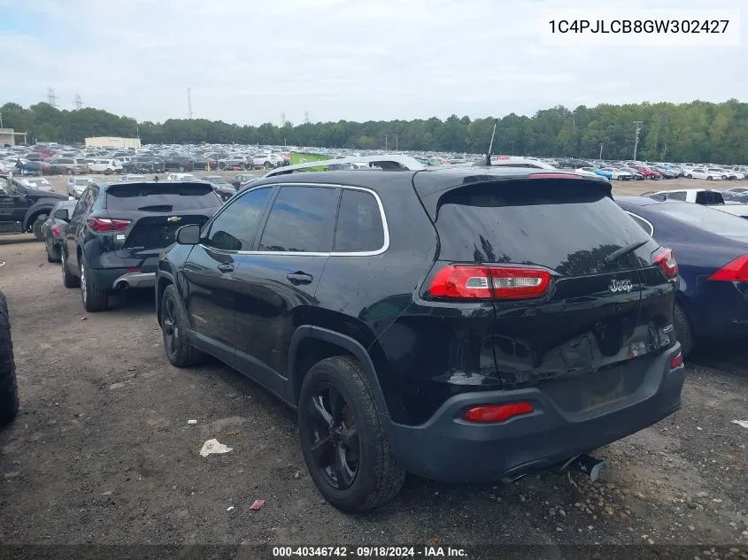 2016 Jeep Cherokee Latitude VIN: 1C4PJLCB8GW302427 Lot: 40346742