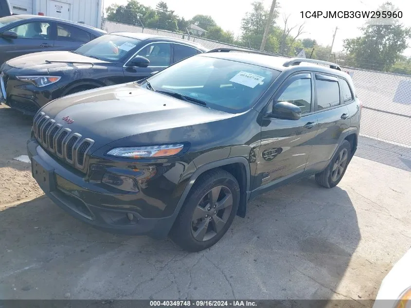 1C4PJMCB3GW295960 2016 Jeep Cherokee 75Th Anniversary