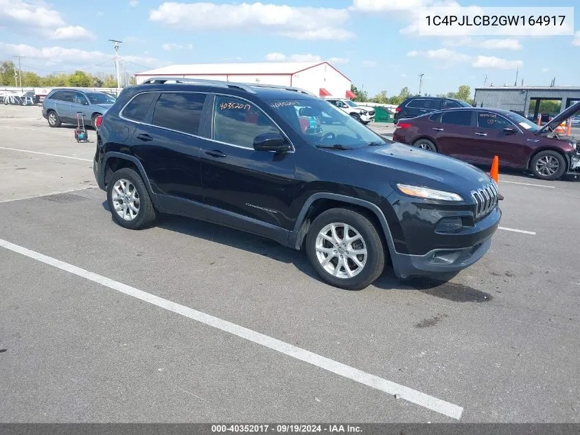 2016 Jeep Cherokee Latitude VIN: 1C4PJLCB2GW164917 Lot: 40352017