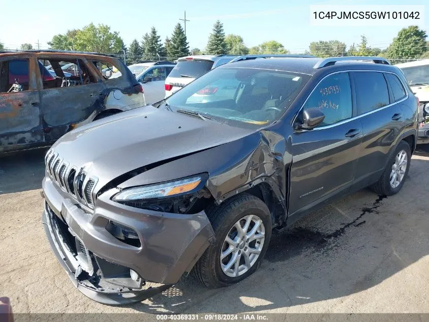 2016 Jeep Cherokee Latitude VIN: 1C4PJMCS5GW101042 Lot: 40369331