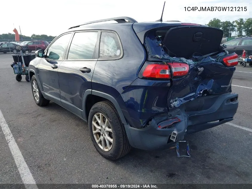 1C4PJMAB7GW121215 2016 Jeep Cherokee Sport