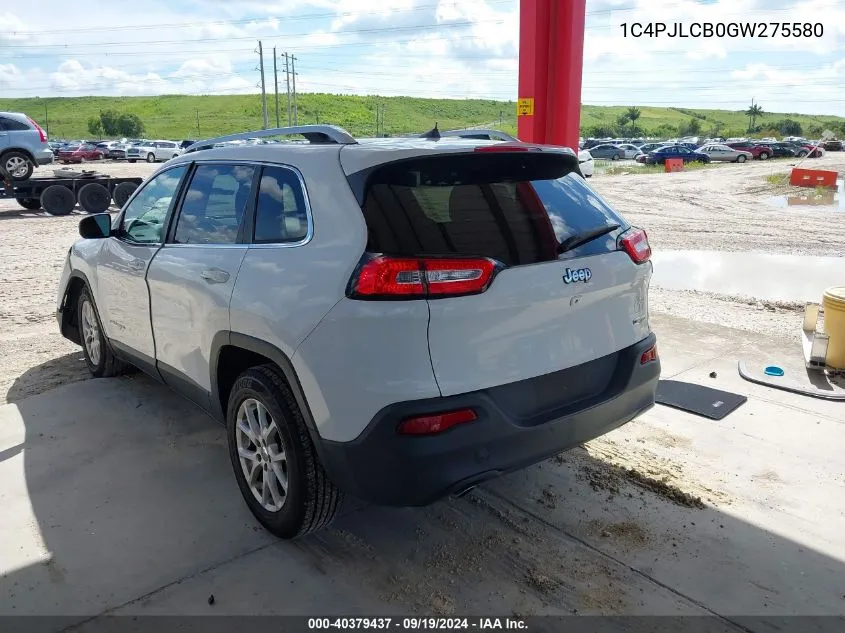 1C4PJLCB0GW275580 2016 Jeep Cherokee Latitude