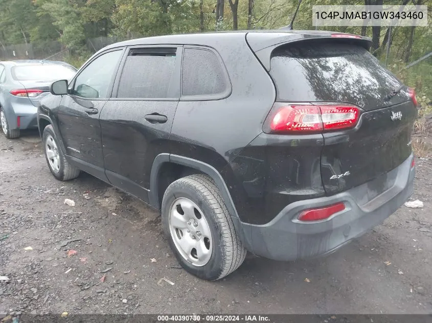 1C4PJMAB1GW343460 2016 Jeep Cherokee Sport