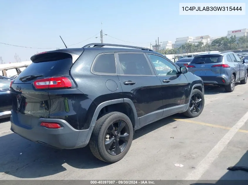 1C4PJLAB3GW315444 2016 Jeep Cherokee Altitude